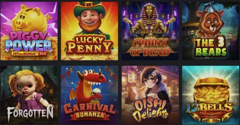Catalogue de jeux Olympe Casino